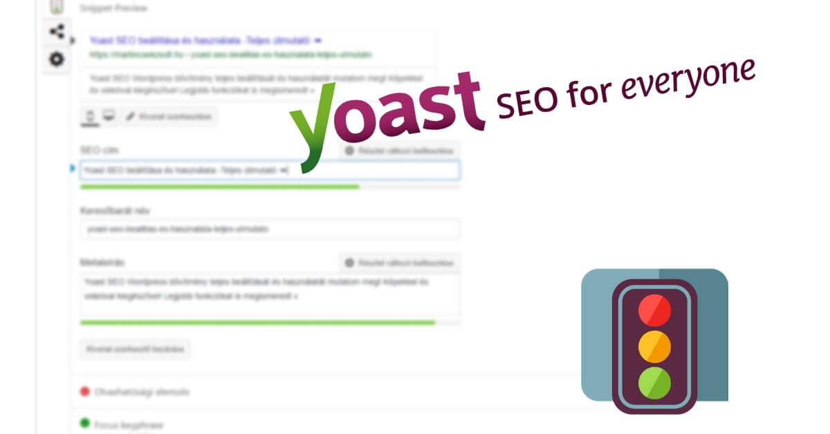 Yoast SEO beállítás