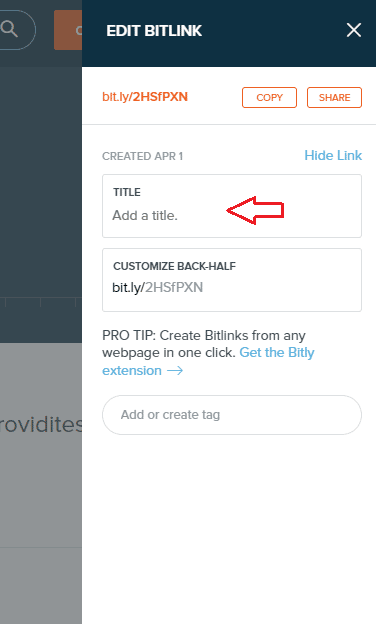bitly title megadása