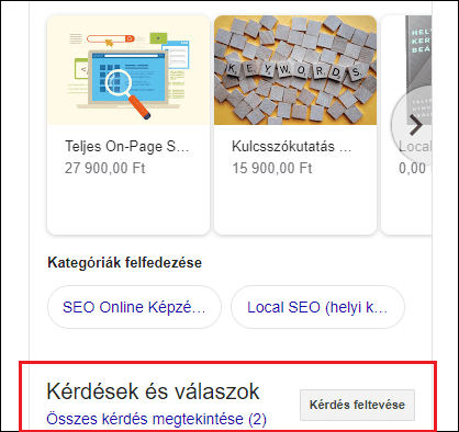 kérdések és válaszok Google Cégem